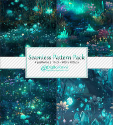 Teal Nature Patterns