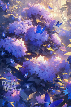 Purple Hydrangeas