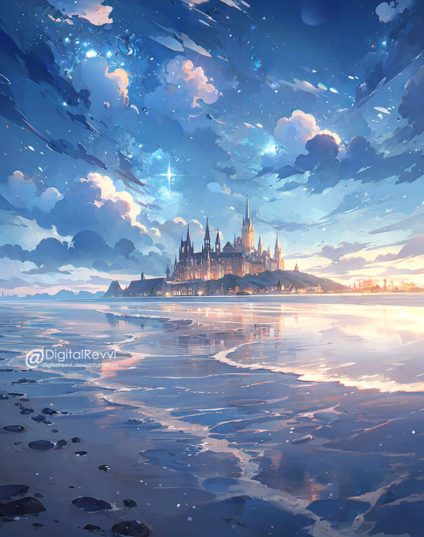 Enchanting Beach Castle by DigitalRevvi on DeviantArt
