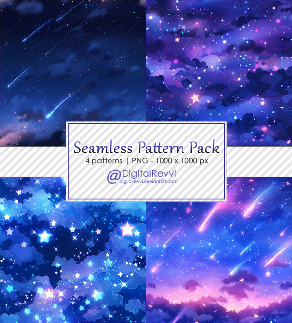 Shooting Star Shape Pattern Shooting Stars Patterns by DigitalRevvi on DeviantArt