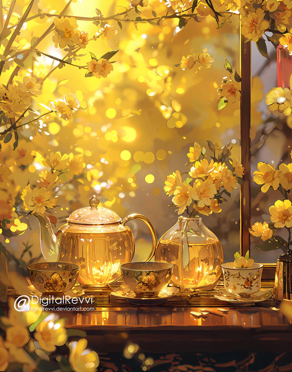 Golden Tea Set