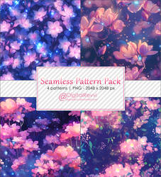 Pink Shinning Flower Patterns