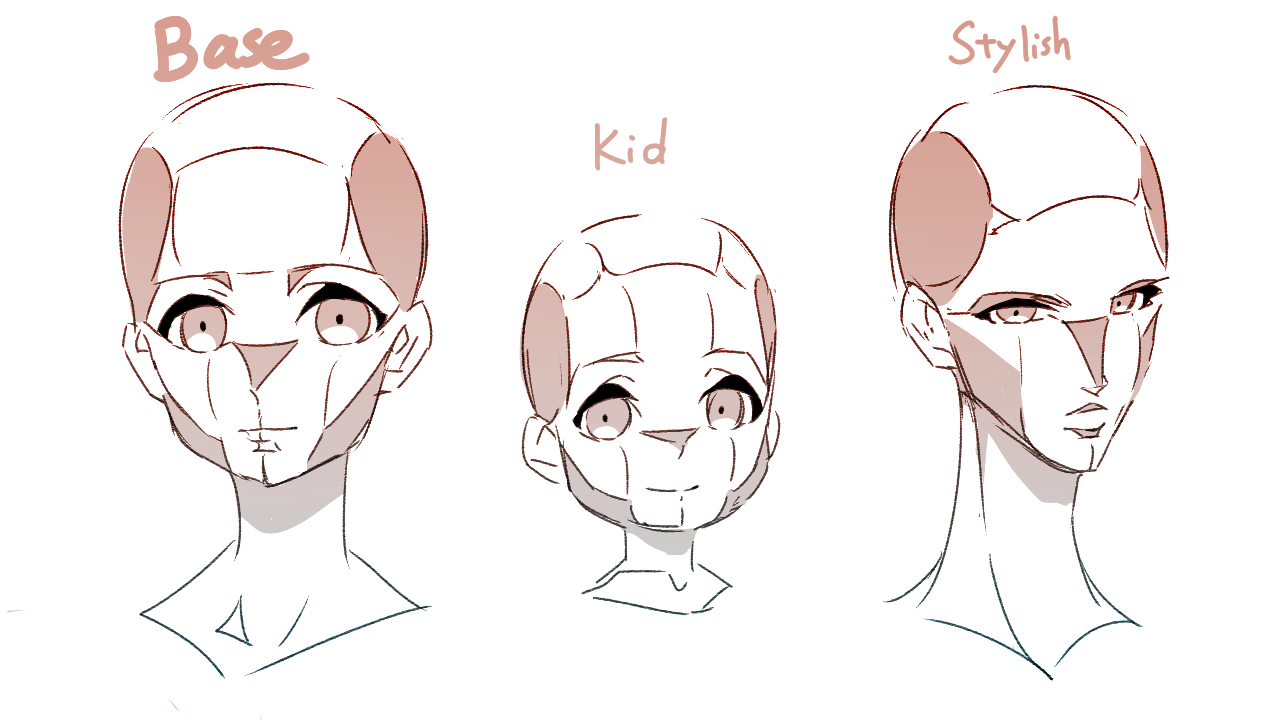 How to Draw Face with Anime Anatomy(from Youtube) by airbax on DeviantArt