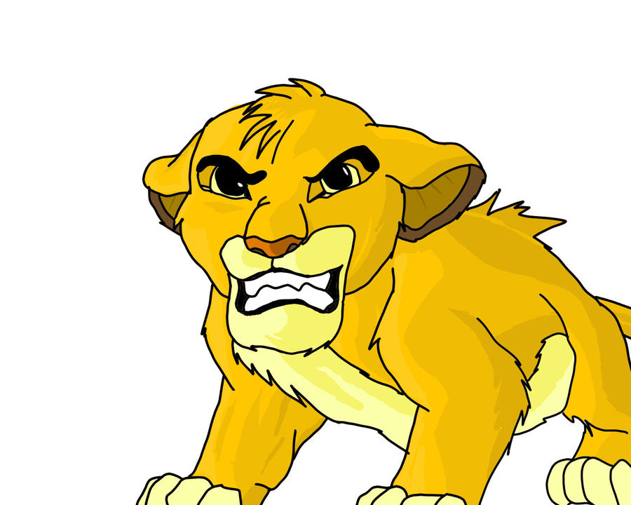 Simba getting ready to ROAR! by smsjgoku on DeviantArt
