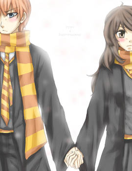 hp - ron and hermione