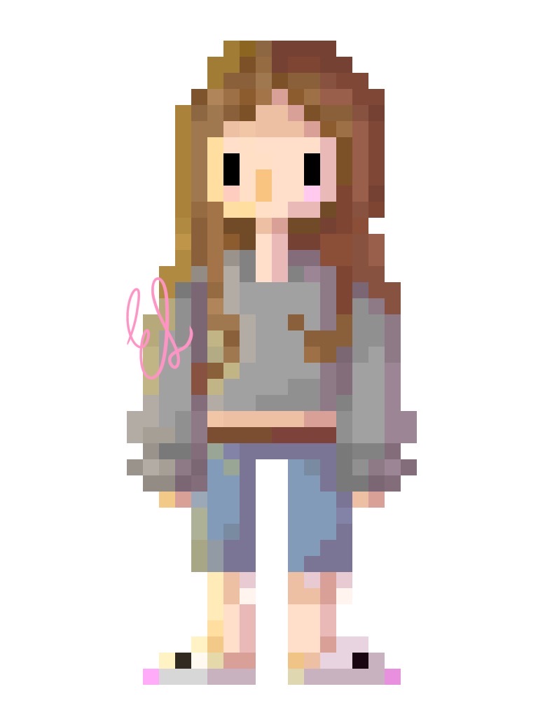 Cute Girl Pixel Art By Elledrinkscoffee On DeviantArt cute-girl-pixel-art-by-elledrinkscoffee-on-deviantart