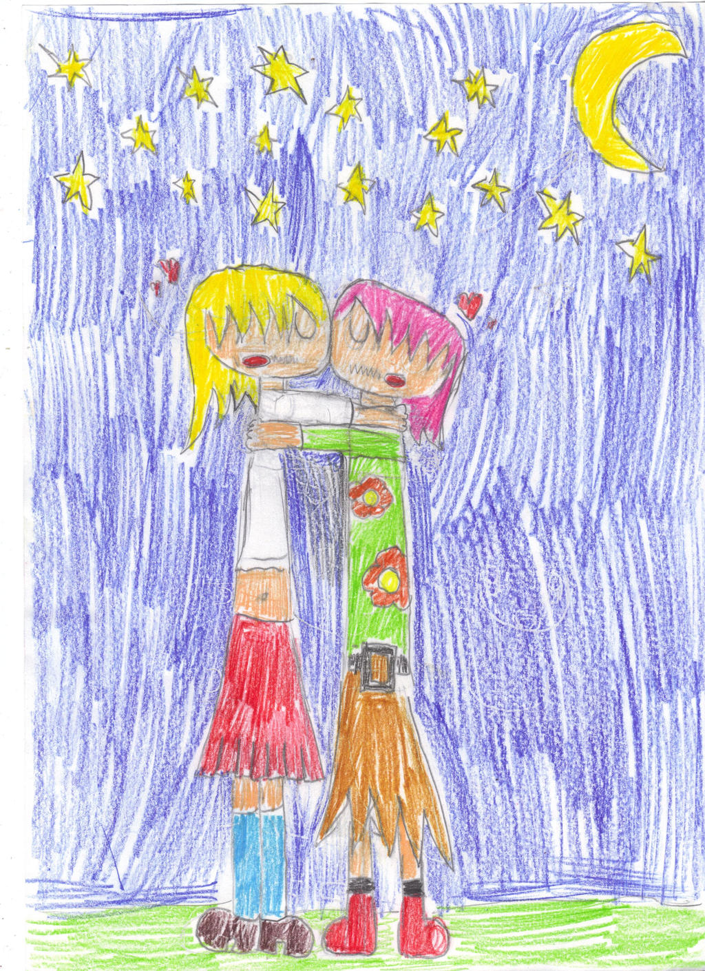 SailorSun and Madoka: Moonlight Kiss
