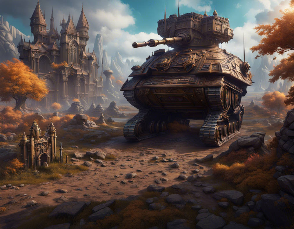Detailed Matte Painting, Deep Color, Fantastical,