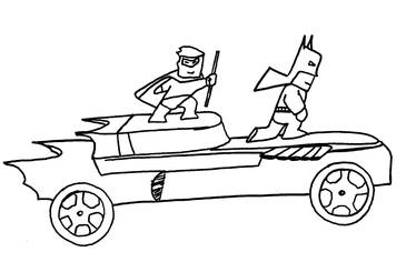 Ghostride the Batmobile Batman and Robin