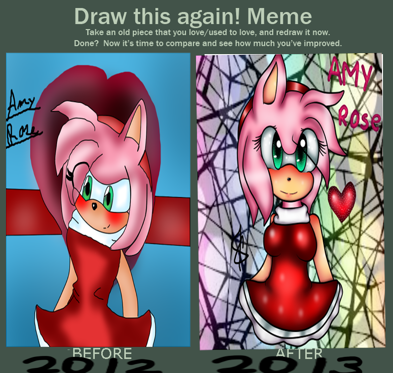 :RE-DRAW MEME: Amy Rose