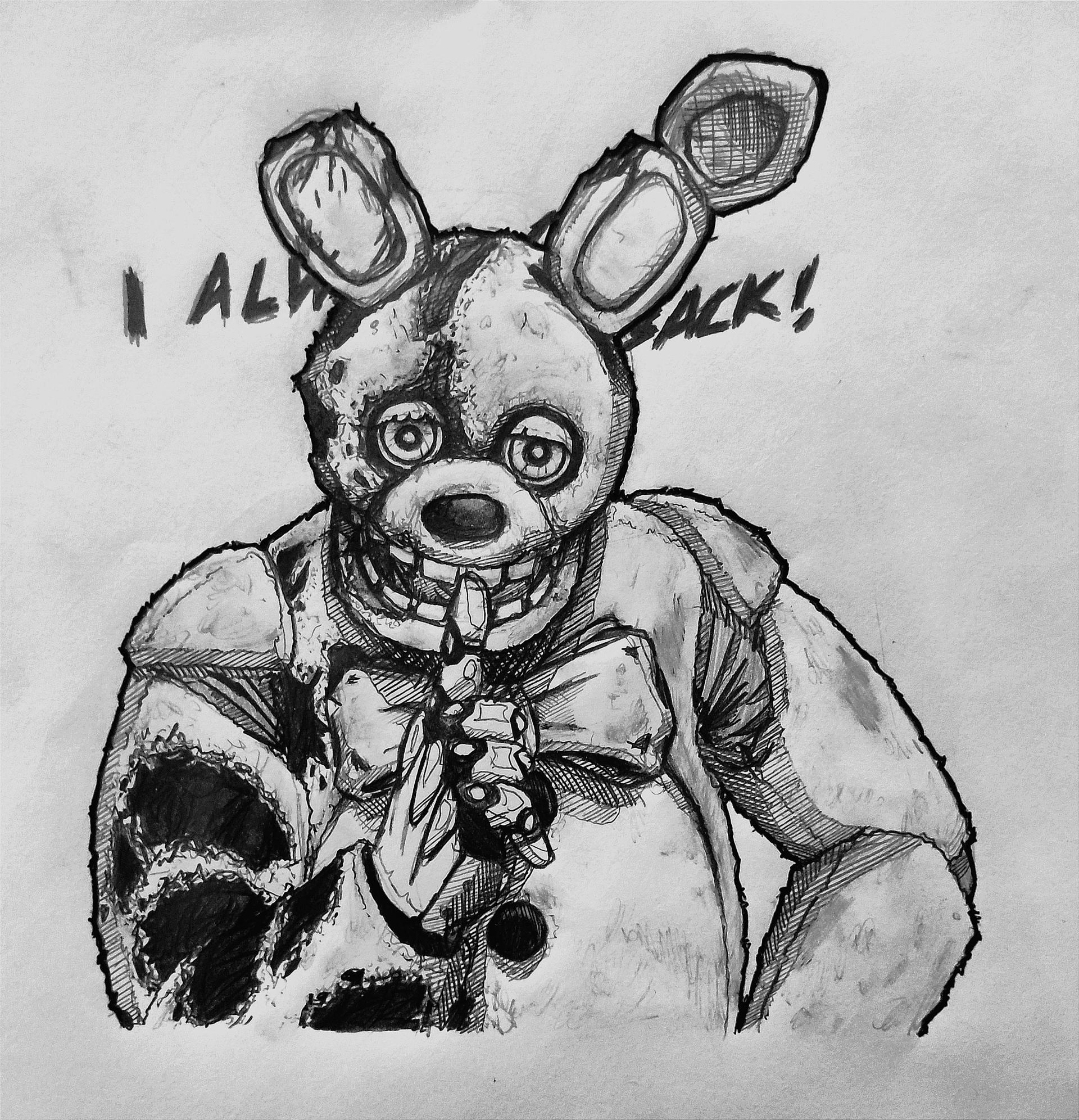 Springbonnie Shushing SpringBonnie Film Version by InvectUnity on DeviantArt