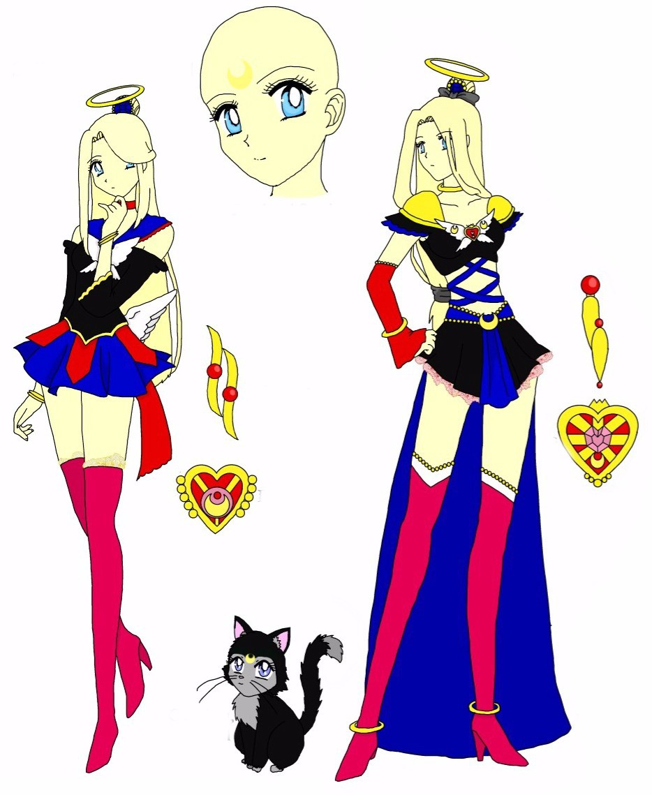 Sailor Moonlit Angel and Moonlight Knight Angel
