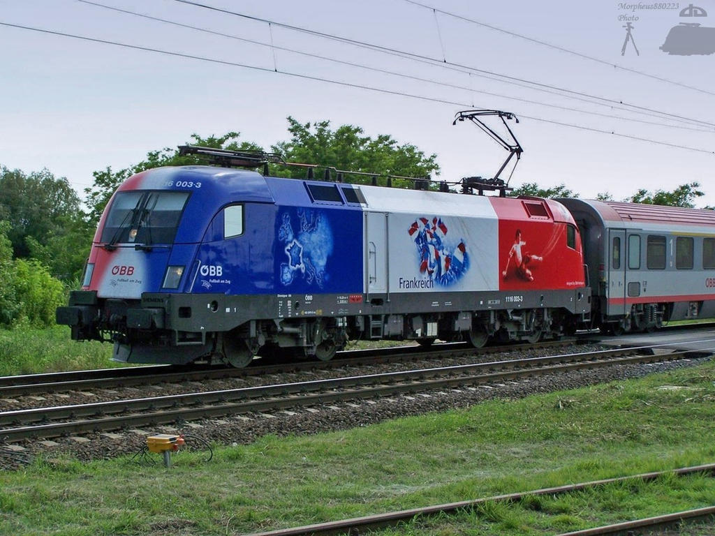 EC train with Frankreich lok