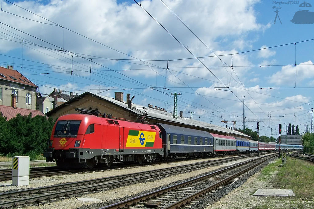 1116 065 with EC train in Gyor by MorpheusPhotoworks on DeviantArt