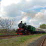 109.109 Steam engine w. nostalgic train near Gyor