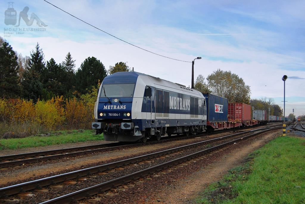 761 004 with freight in Gyorszabadhegy