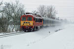 418 308 with a fast train near Gyorszabadhegy by MorpheusPhotoworks