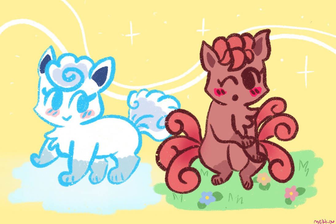 Alolan Vulpix and Normal Vulpix by Heathersky71 on DeviantArt