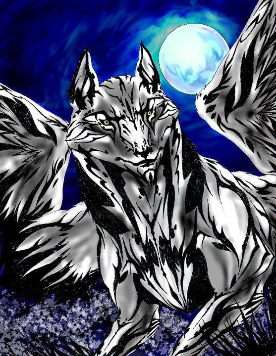 Mystical Wolf of the Lone and Cold Nights (sketch)