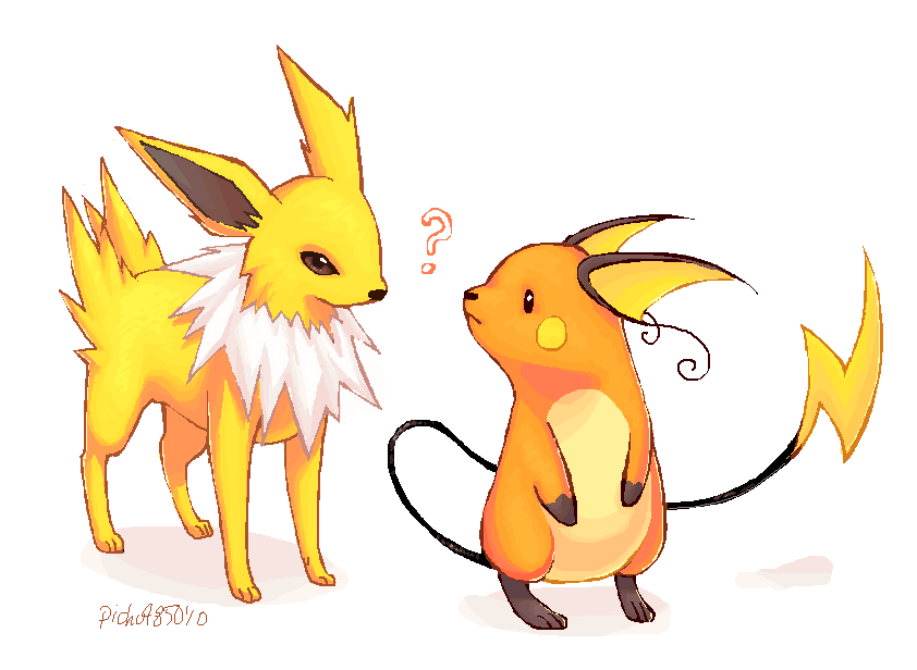 Jolteon and Raichu.