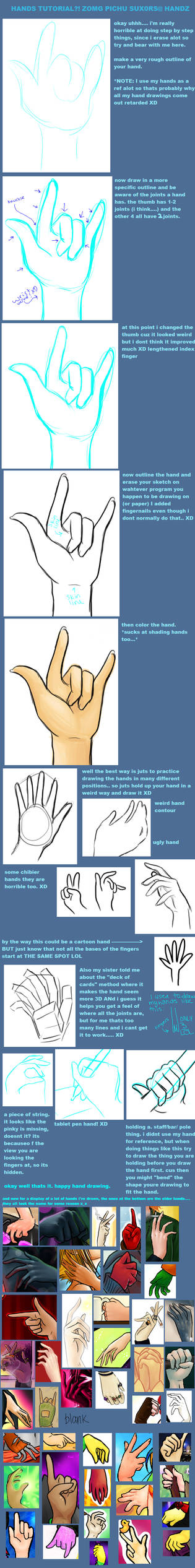 Hands Tutorial By Pichu4850 On Deviantart Hands Tutorial By Pichu4850 On Deviantart
