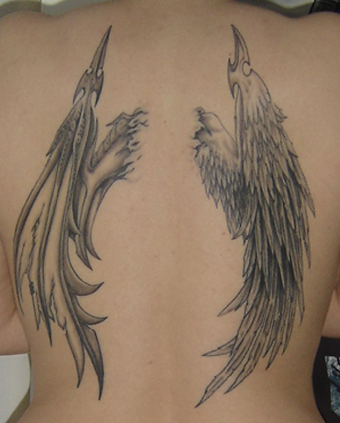 Wings Tattoo Finished