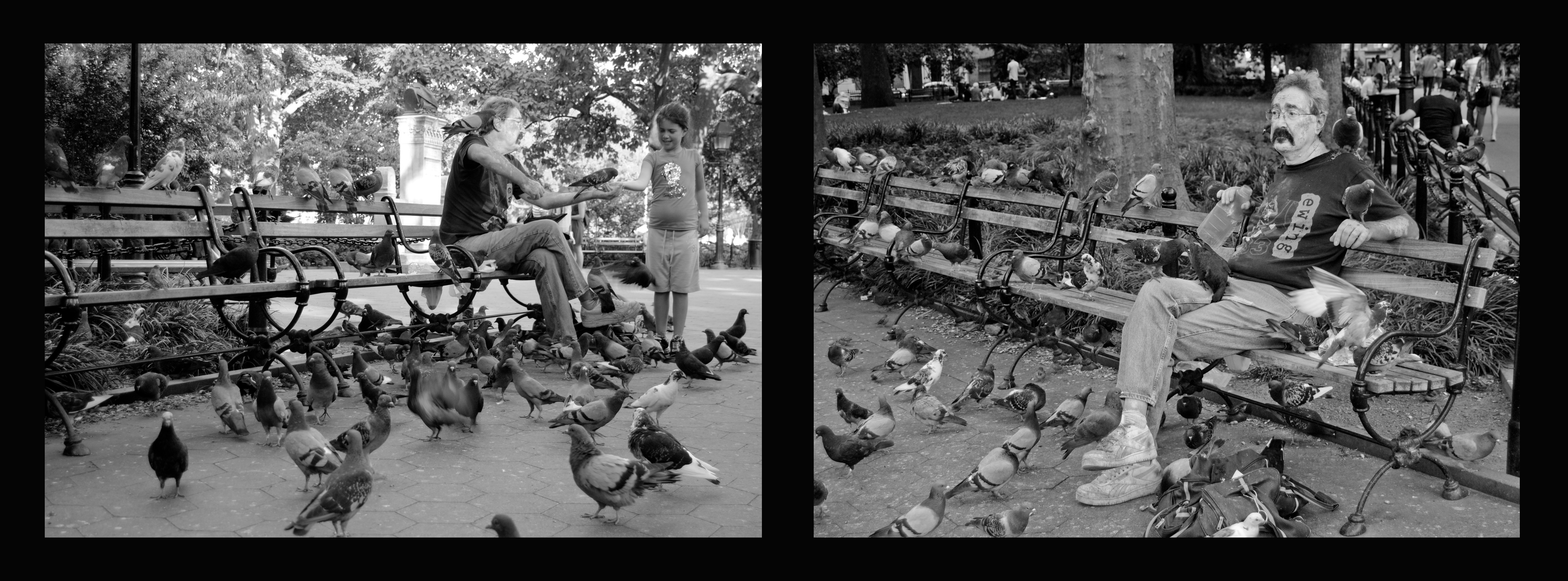 Birdman at Washing Square Park