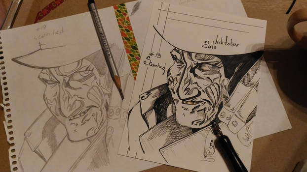 Inktober Freddy Krueger