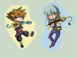 KH: Sora Riku Keychains