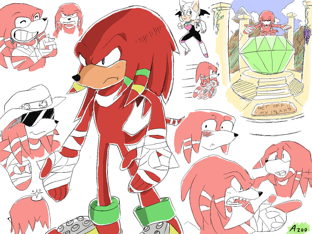 Knuckles Redesign By Azookara On DeviantArt knuckles-redesign-by-azookara-on-deviantart