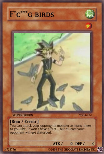 stupid yugioh cards Honestly one of my favorite card arts in Yugioh. Cuz likelook at this stupid fucking thing. It's an egyptian pyramid gun with another pyramid for a magazine. It has hieroglyphs on it