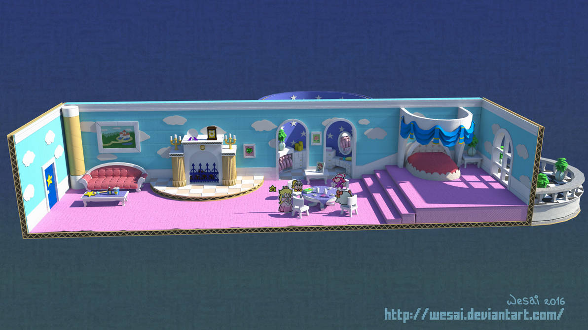 Paper Mario - Princess Peach's Tea Party by wesai on DeviantArt