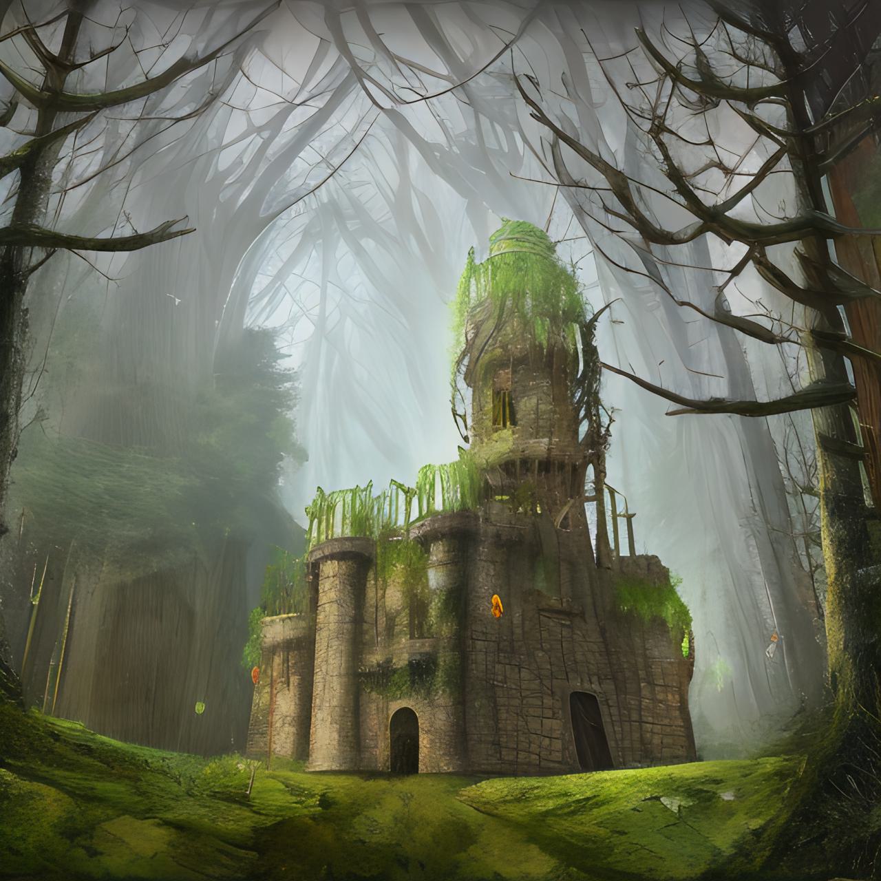 Overgrown Castle by DreamUp by Pookazeus on DeviantArt