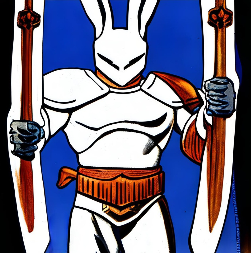 Buff Bunny Knight by DreamUp by Pookazeus on DeviantArt