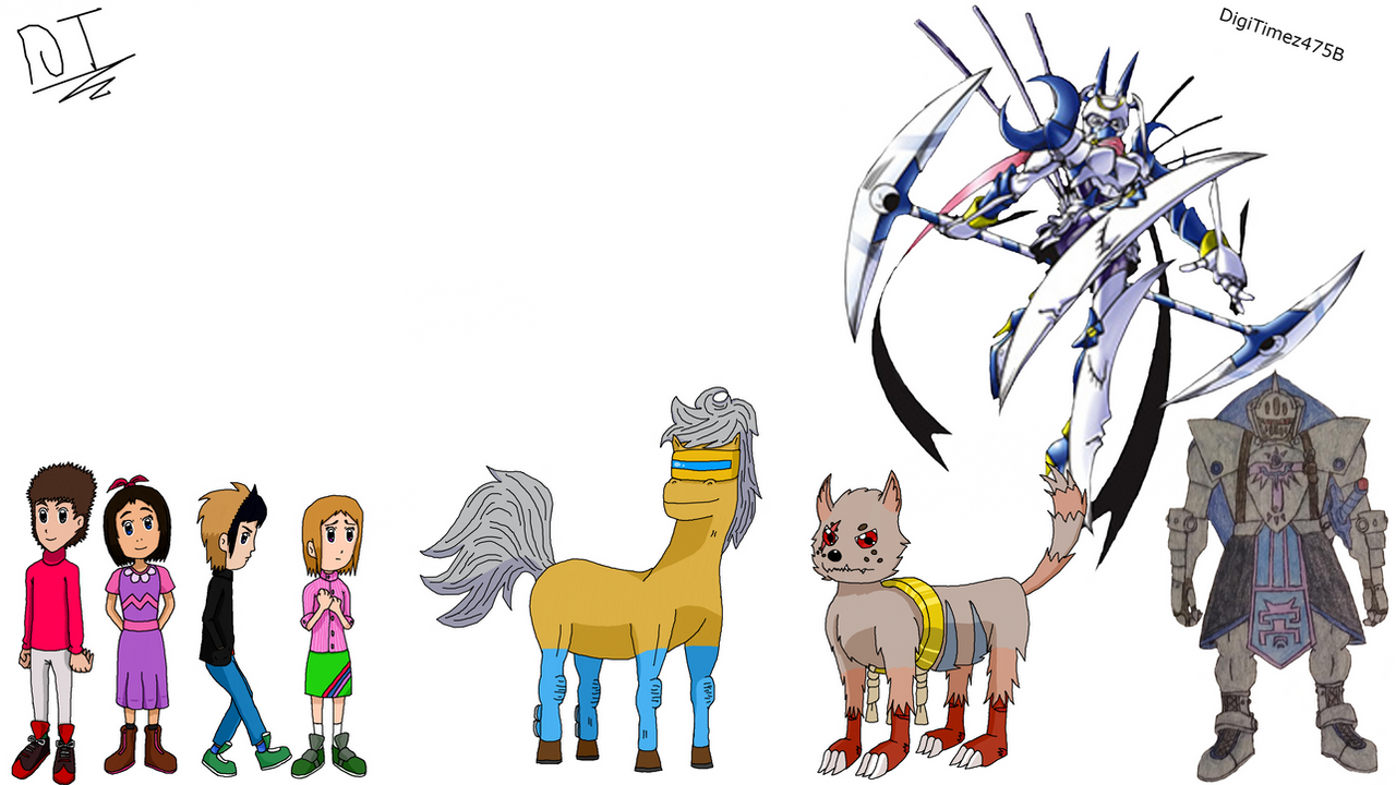 Digimon Tamers ReRun Character Height Chart 2 by DigiTimez475B on