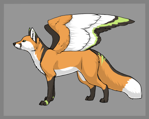 Winged Fox : Draw to adopt OPEN