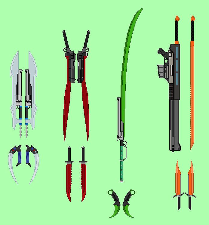 Team RPTR Weapons by RyuRyugami on DeviantArt