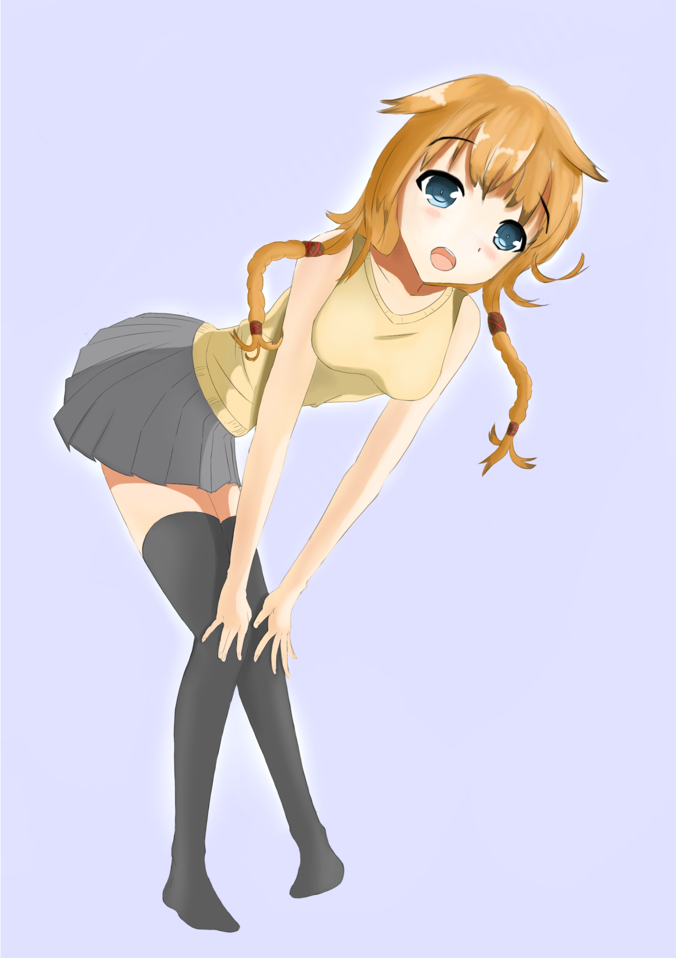 Orange Haired Anime Girl By Sirlami On Deviantart