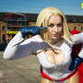 My Eyes Are Up Here - Power Girl Cosplay