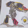 legio mortis warhound blood wolf titan drawing