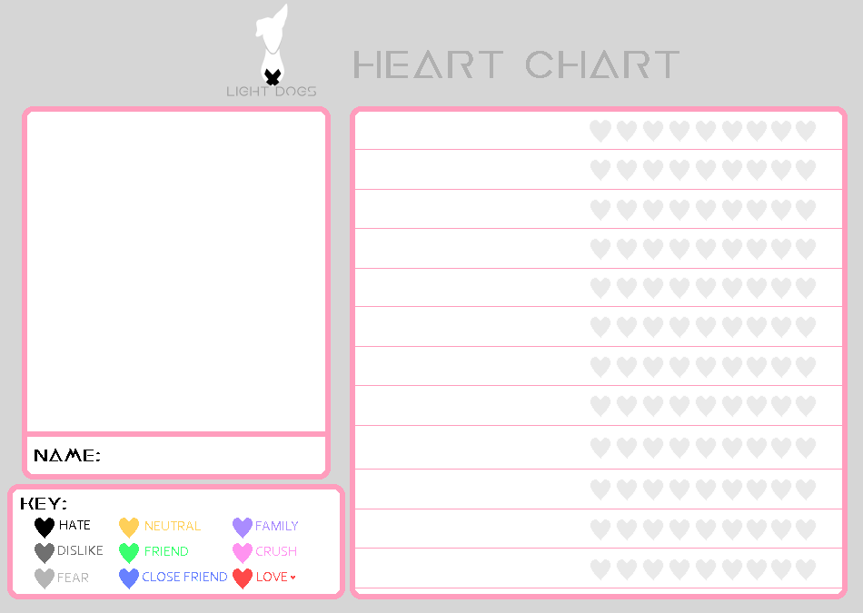 Heartcode Template { LD } Heart Chart Template by purrwitch on DeviantArt