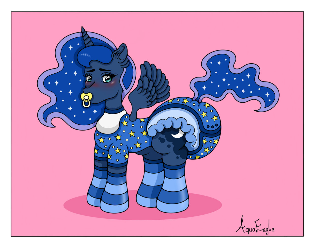 Princess Luna Diaper Humiliation by AquaEagle on DeviantArt