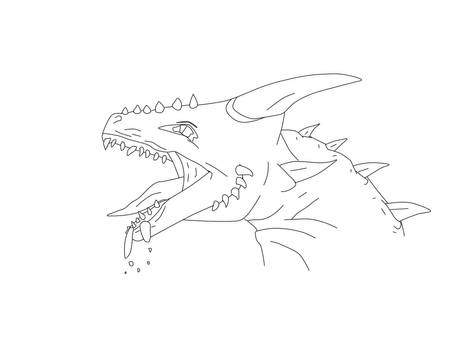 Dragon Lineart