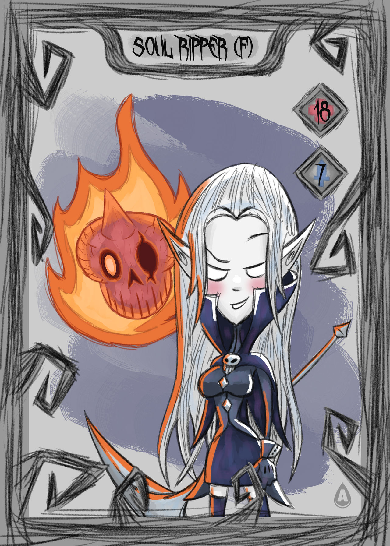 DarkToonTasy Card (Soul Ripper (f)) by InkyADesign on DeviantArt