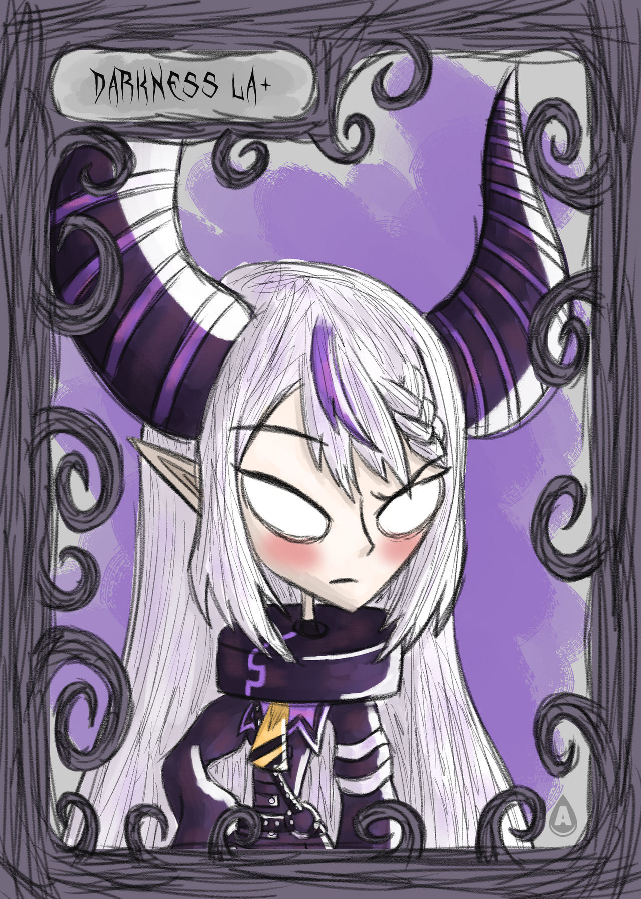 Hololive Gothic Card (Darkness La+) by InkyADesign on DeviantArt