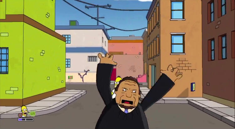 Judge Snyder judge Snyder running left in the Simpsons game by sirkobestar on DeviantArt