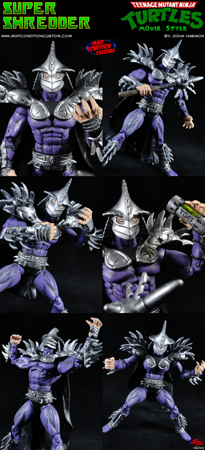 Custom Super Shredder (Movie Style) Action Figure