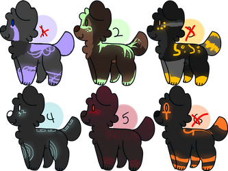 Glowing dogs | adopts |  [OPEN]