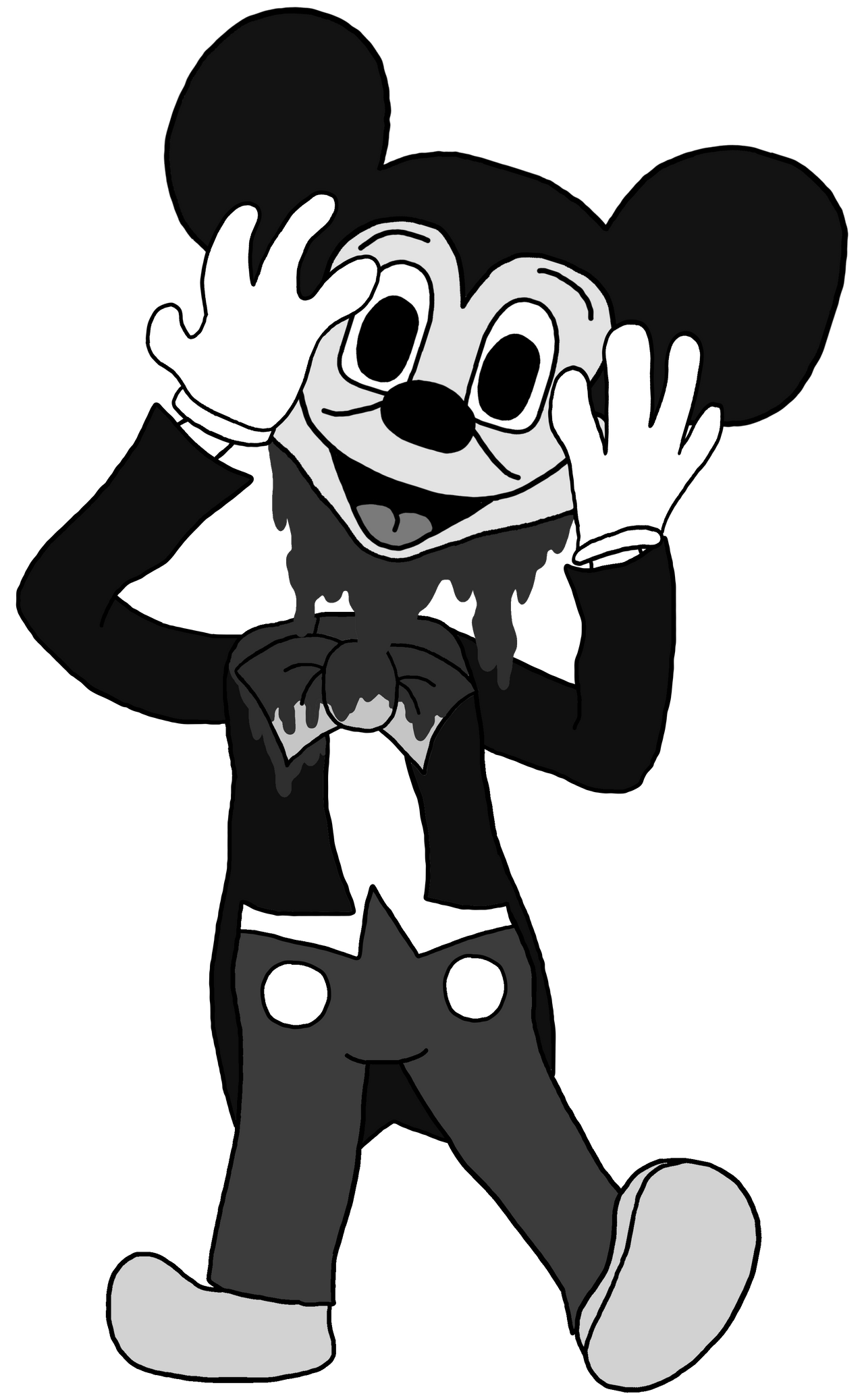 Photo Negative Mickey(1930's Style) by Cacky007 on DeviantArt