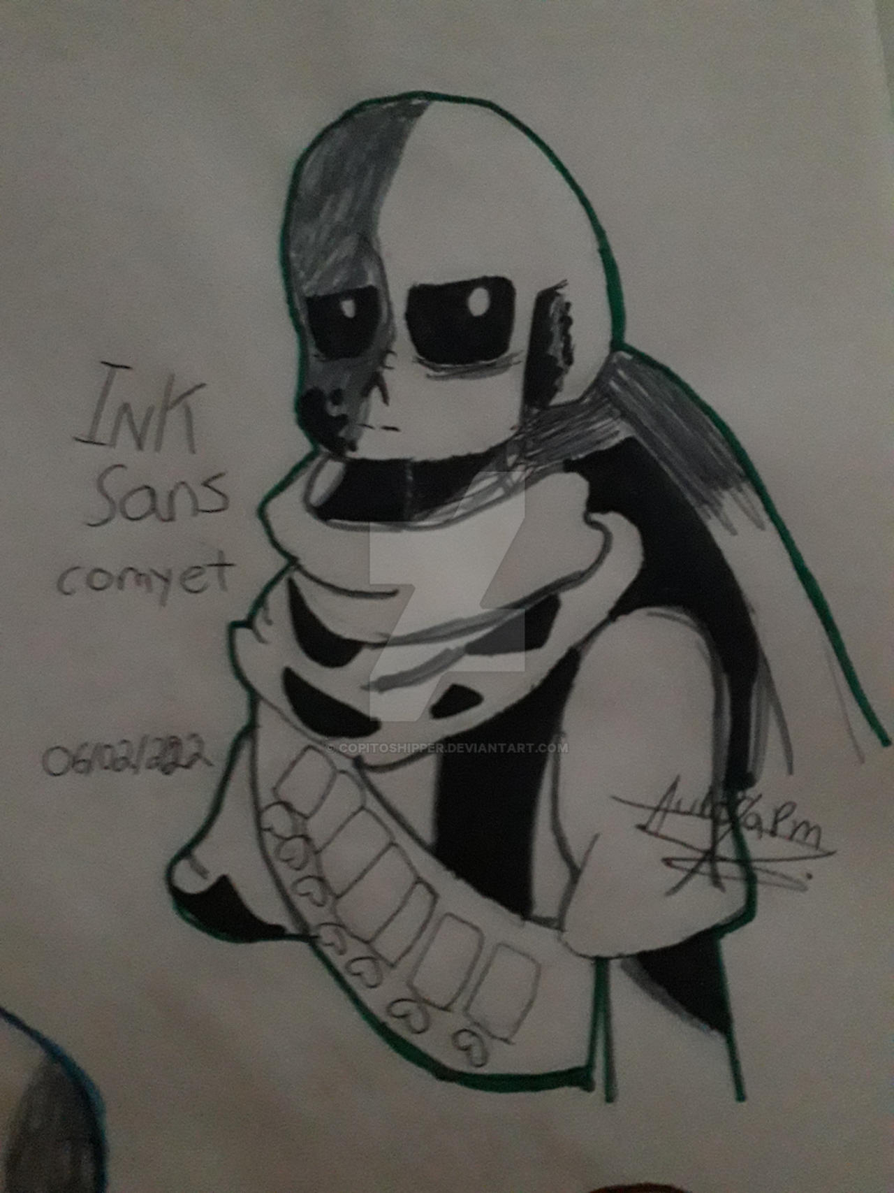 ink sans by copitoshipper on DeviantArt